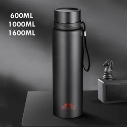 1000ml/1600ml Double Stainless Steel Vacuum Flask With Filter Large Capacity Portable Sport Thermos Mug Coffee Tea Tumbler