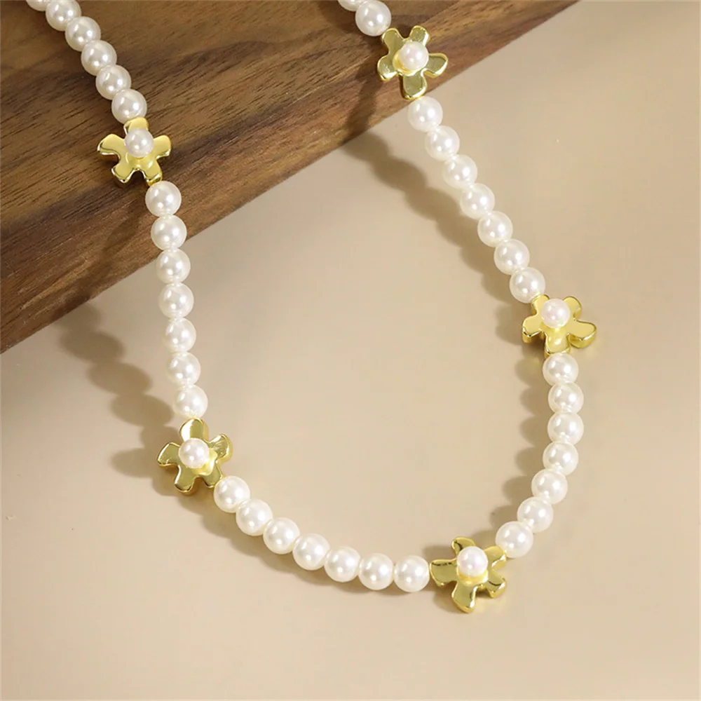 

Australian White French Shell Bead Collarbone Chain, 925 Sterling Silver, Minimalist Niche High-End Women's Necklace Silver Jewe