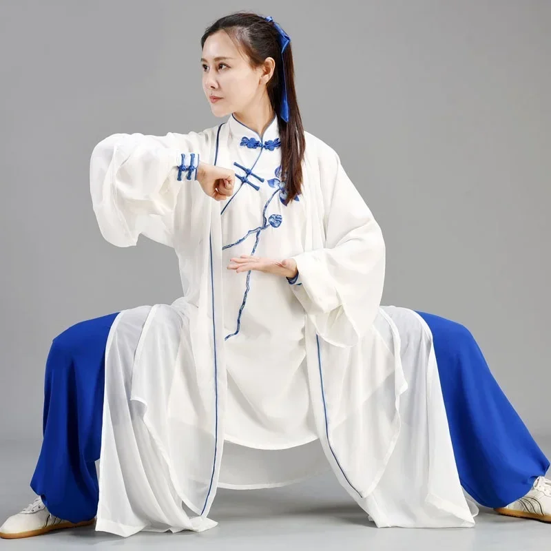 Tai Chi Uniform Traditional Chinese Clothes Taichi Wushu Clothing Martial Arts Suit Kung Fu Morning Exercise Sportswear 1104 MN1