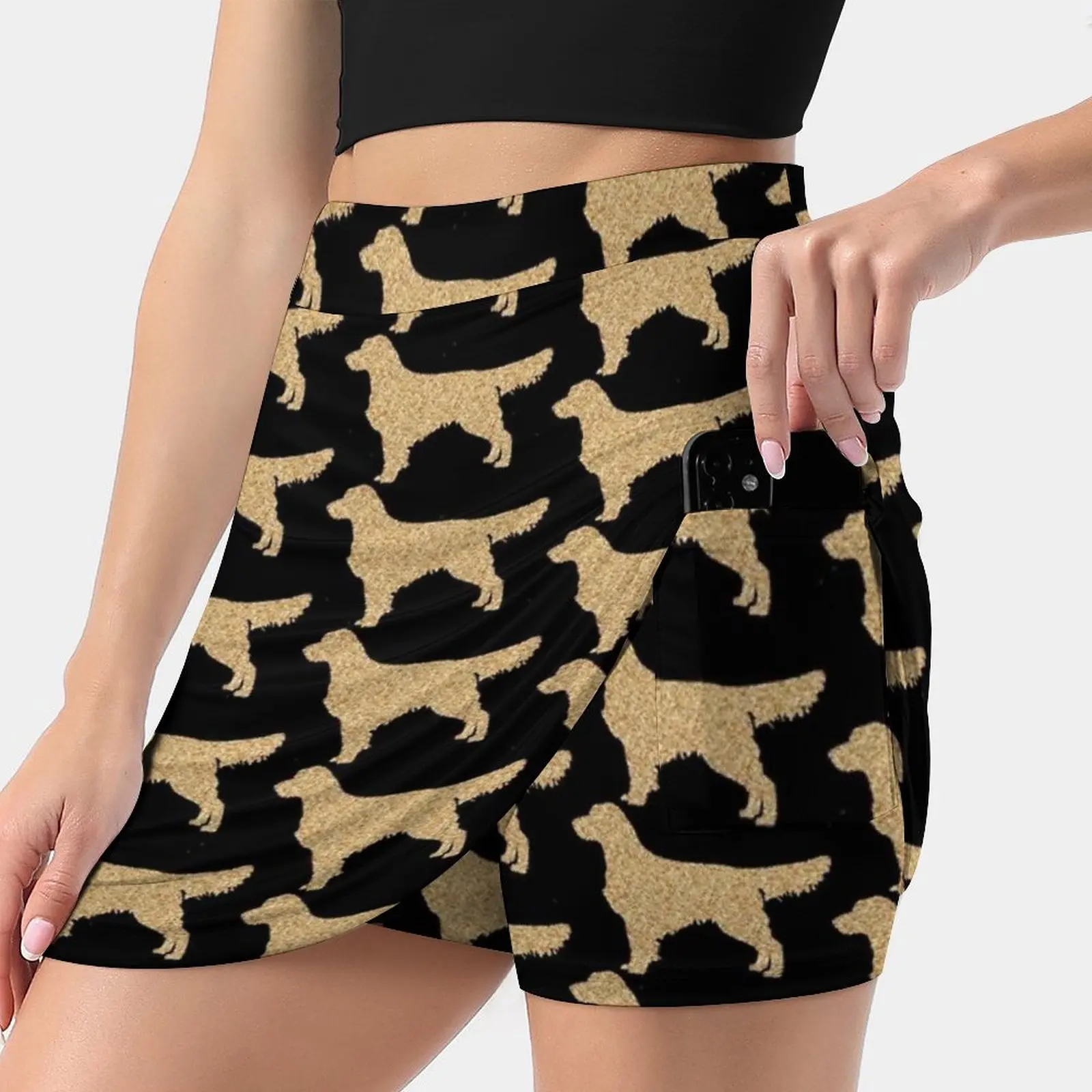 Golden Retriever Women's skirt Y2K Summer Clothes 2022 Kpop Style Trouser Skirt With Pocket Golden Retriever Golden Retriever