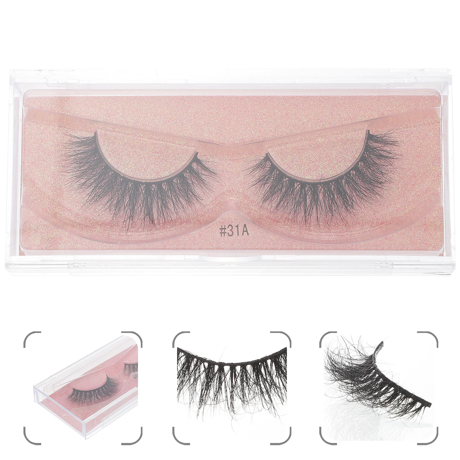 1Pair False Eyelash Extensions Thick Extensions for Women Eyelash Artificial False Eyelashes