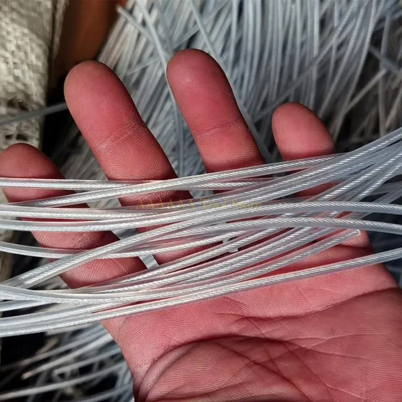 A2BE Professional 3mm Thick Steel Trimmer Rope 10PCS for Hard Vegetation