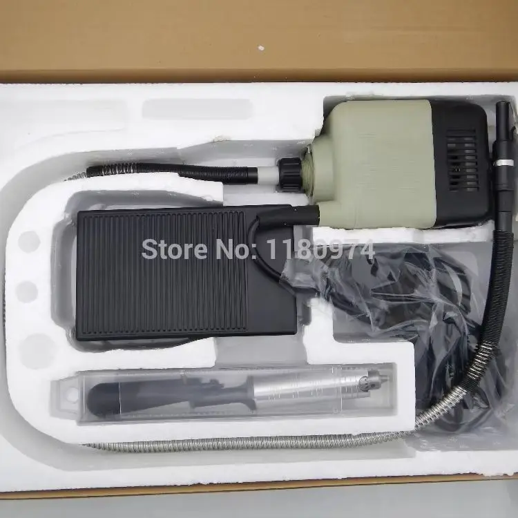 Dental Polishing Motor Power Drilling Tool Wood Bone Burnishing Finishing Machine Jewelry Carving Motor Flexshaft Complete Kit