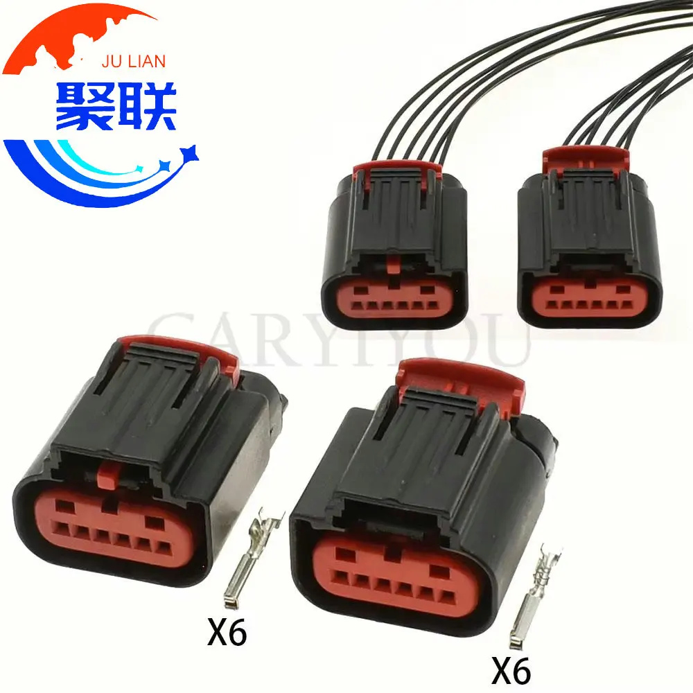 1 Set 6 Pin 1438153-5 1-1419168-2 1-1419168-1 1-1419168-7 13607133  Sensor Throttle Pedal Auto Connector For FORD