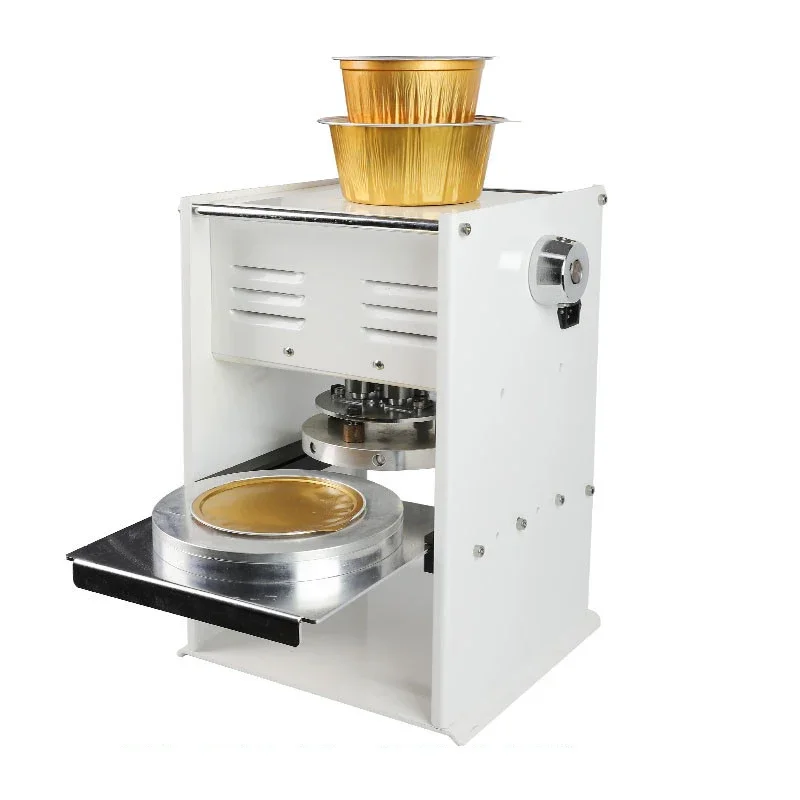 For Manual Plastic Aluminium Foil Fast Food Meal Tray Disposable Box Sealing Packaging Machine for Canteen Noshery Cafeteria
