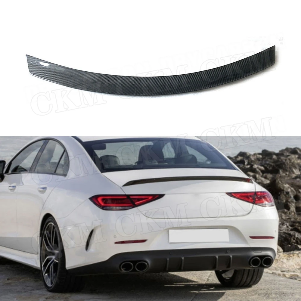 

Carbon Fiber Rear Bumper Lip Spoiler Wing Fit For Mercedes Benz CLS Class W257 CLS260 300 350 450 CLS53 AMG 2019 UP