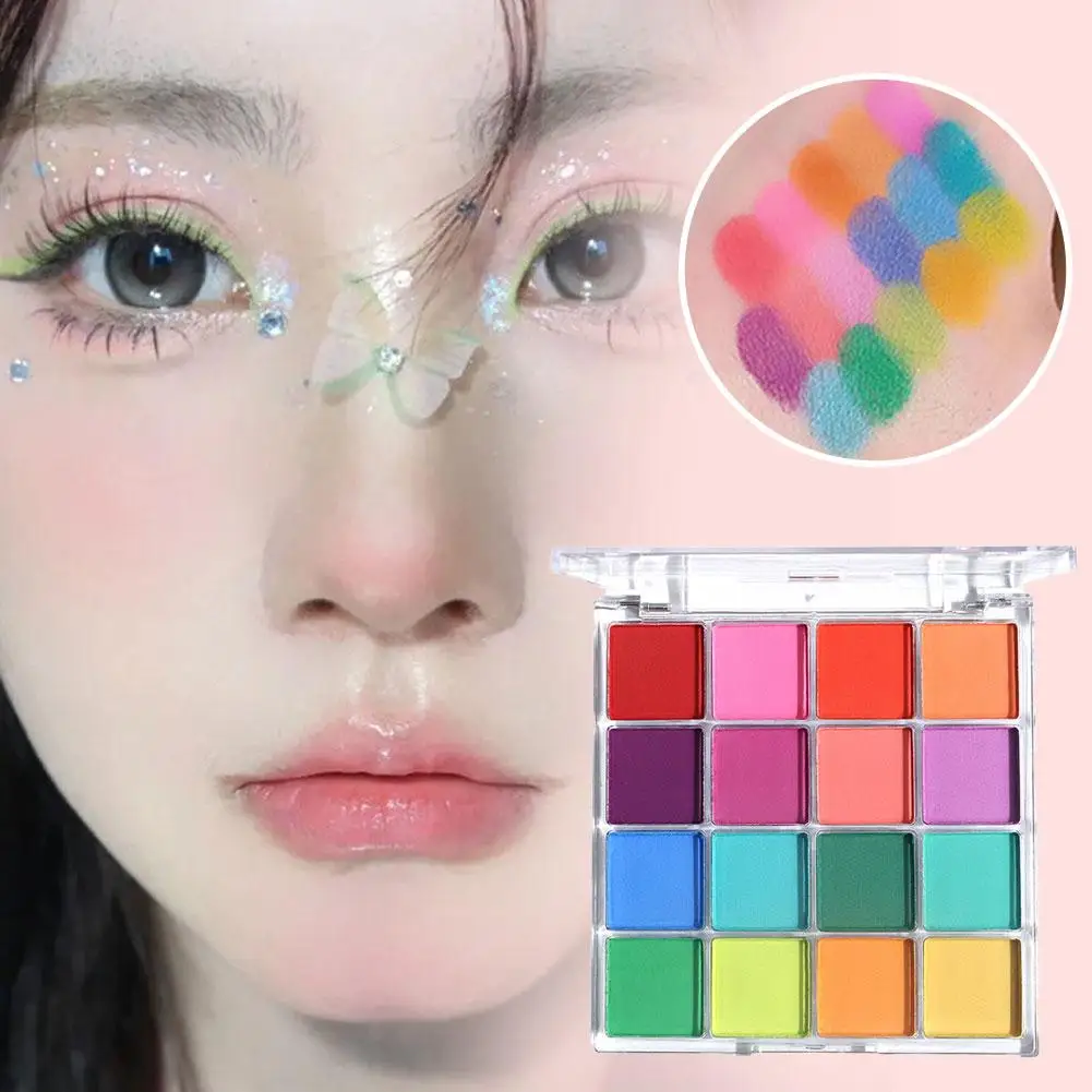 16-Grid Christmas Color Eye Shadow Palette Waterproof Long Lasting Matte Colorful High Pigmented Eyeshadow Eyes Makeup Cosmetics