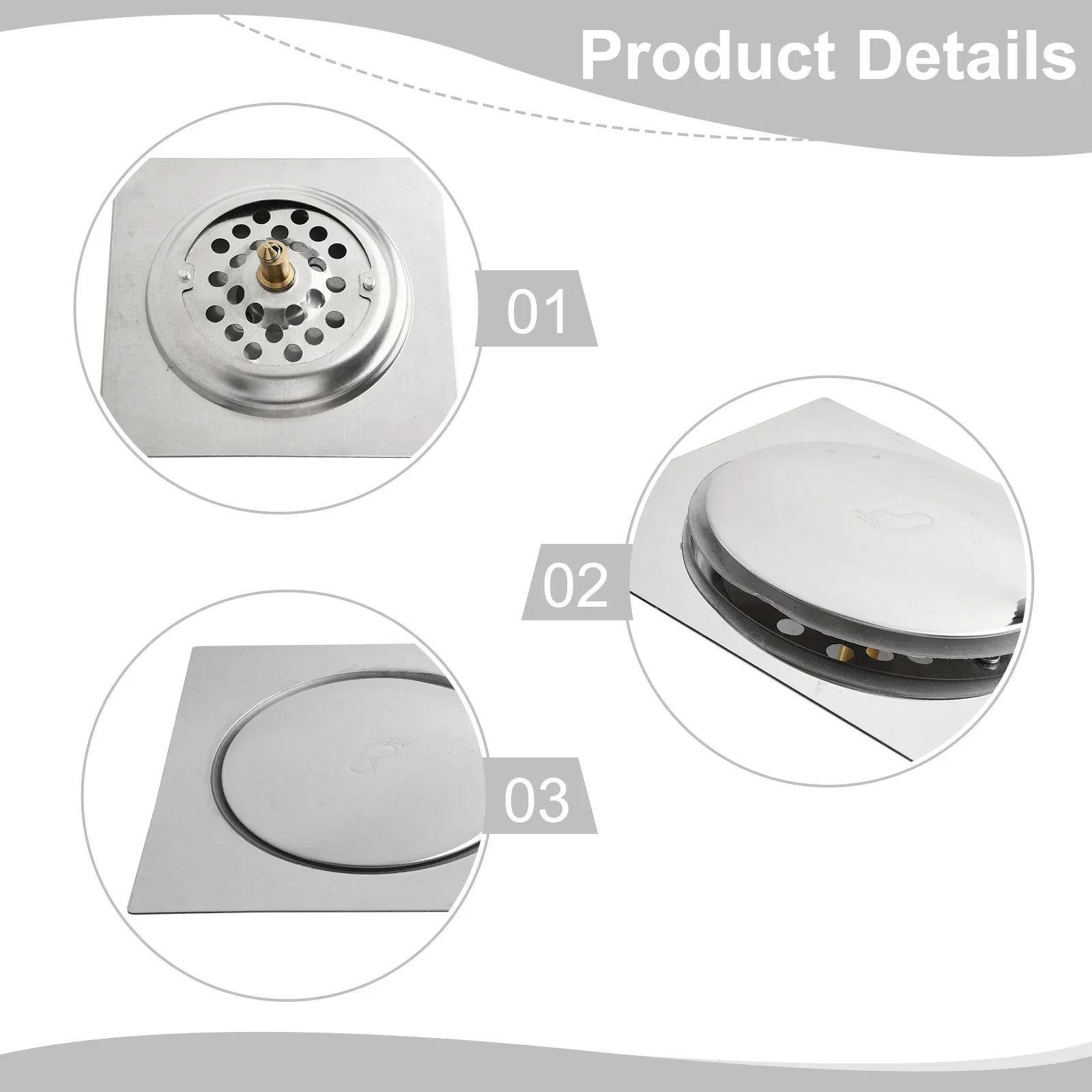 Clean Drainage Dredge Floor Drain Practical Solid Stainless Steel Package Contents Protect Removable Dredge And Clean