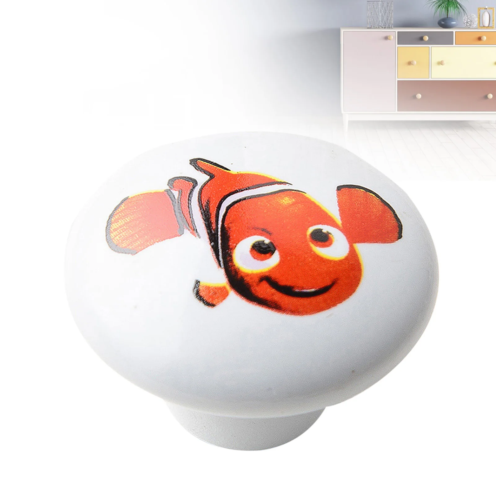 Gałki ceramiczne do szuflad z motywem kreskówkowym, do pokoju dziecięcego, szafki, komody, odpowiednie do szuflad, drzwi szafy.