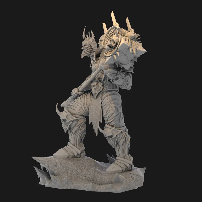 Anime War Game Figure Resin Model Kit 1/24 Scale Bolvar Storm Lich King Unassembled Unpainted Hobby Tools