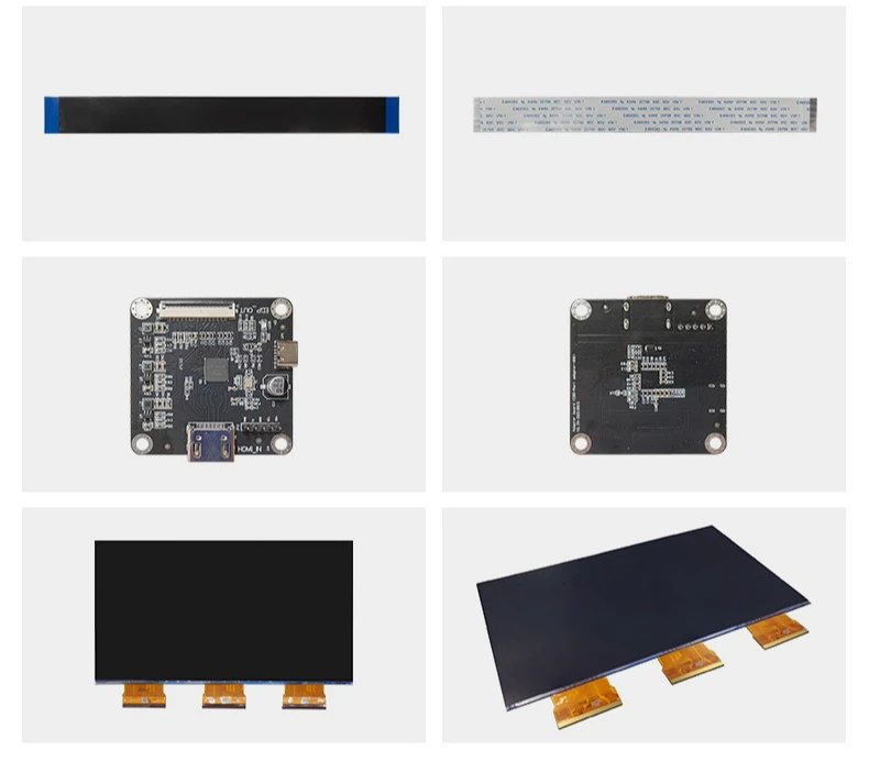 12.8 inch black and white display 5448 * 3064 with tcon board driver board 3D printer 5