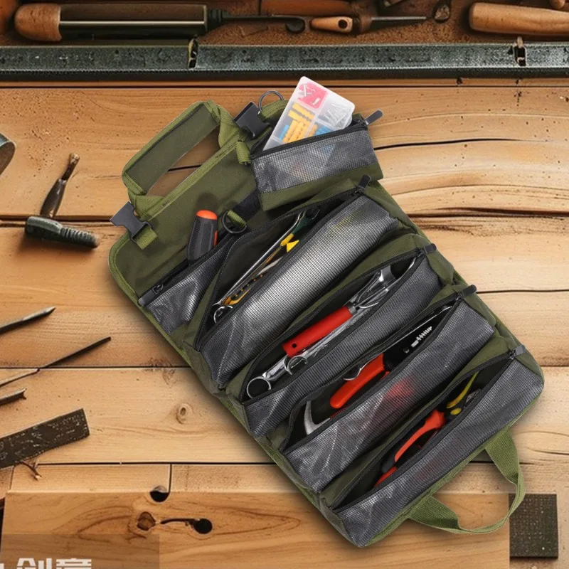 

Large household tool kit, woodworking tool bag, electrician tool cart, maintenance and storage bag, hardware tool kit