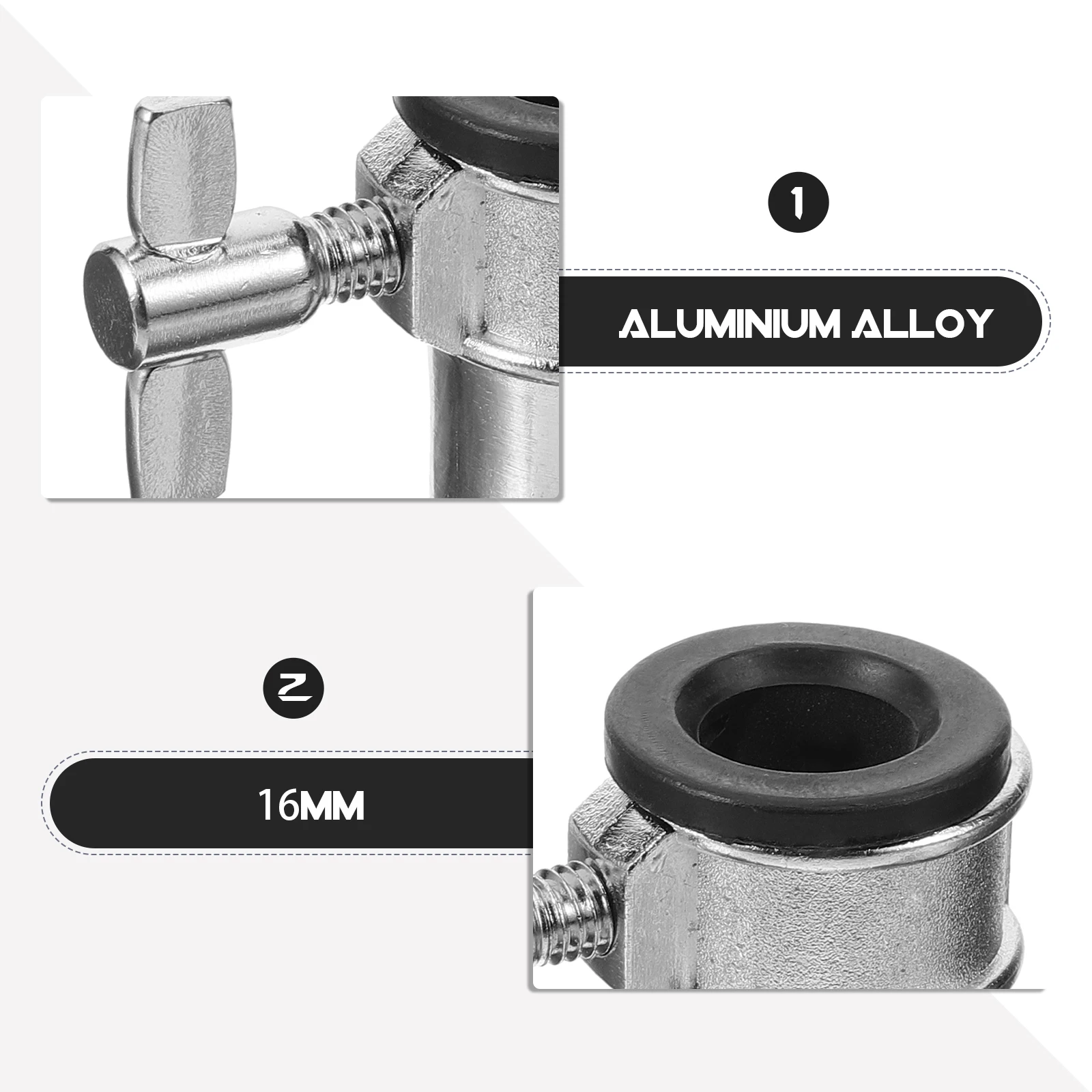 

Drum Bracket Adjuster Support Interface Lock Kit Hardware Stand Accessories Silver Screw Wing