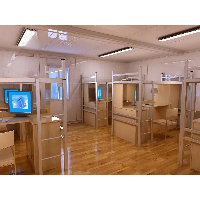 Foldable House Portable Cabin Prefab House Construction Workers Dorm Temporary Site Accommodation Easy Assembly Durable Design Y