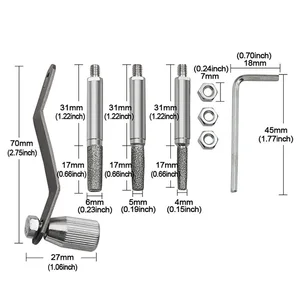 Ferramentas de escultura acessórios carpintaria lixadeira elétrica rebolo gravador acessórios madeira motosserra apontador corrente ferramenta 6 principais vendas desengrosso de madeiras - №1