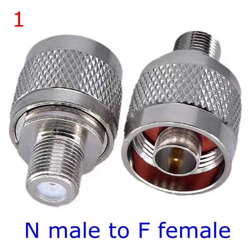 L16 N To F TV Male Female Straight Connector Adapter L16 N Male Female To F TV Male Female Imperial Coax Converter Brass Copper