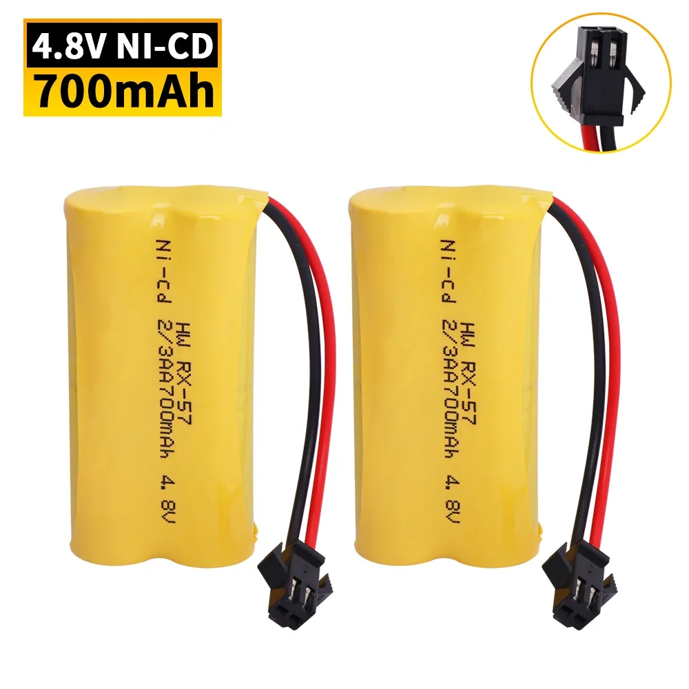 Ni-CD 700 mAh 4,8 V wiederaufladbarer Akku für Jiaqi TT660 662 665 Fernbedienung Verformung Auto Roboter elektrisches Spielzeugteil