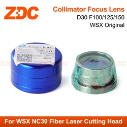 ZDC WSX oryginalny kolimator soczewki skupiające D30 F100/125/150mm soczewka lasera z uchwytem do WSX NC30 głowica do cięcia laserowego włókna