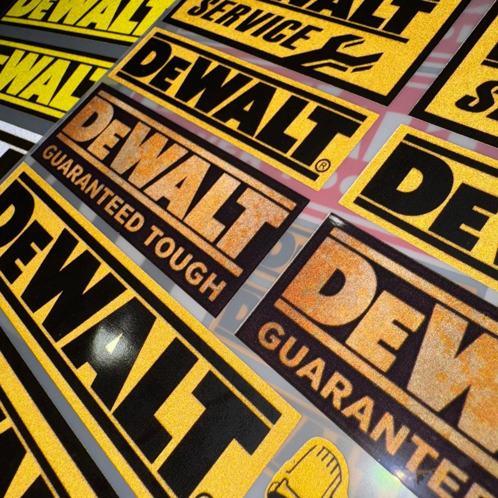 DeWalt Logo Vinyl reflecterend - Workshop Tools Logo recensie en prijs