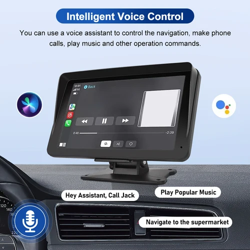 Imagen 2 del producto 7 pulgadas inalámbrico Carplay Android Auto autoradio Radio Multimedia vídeo estéreo Bluetooth GPS autoradio para Benz BMW VW KIA