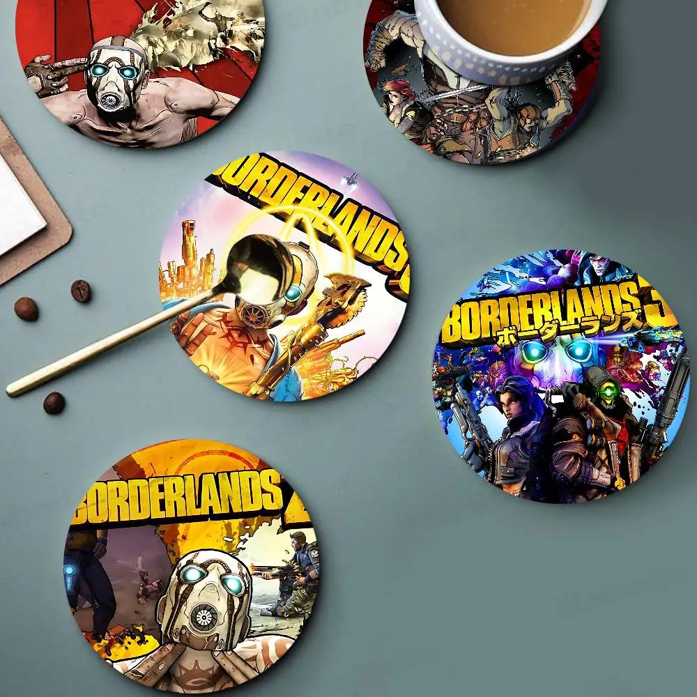 Posavasos de madera G-Game Of B-Borderlands, resistentes al calor, con base antideslizante, idea de regalo perfecta