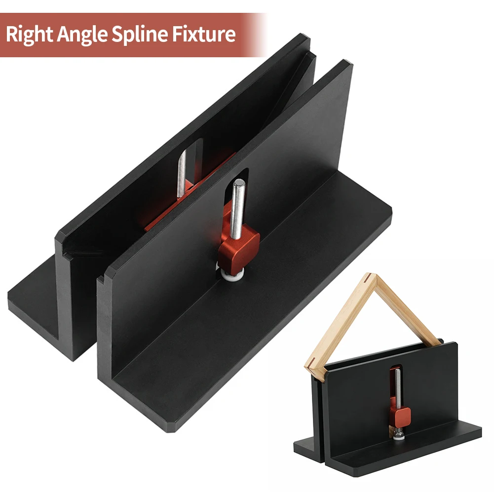 

Right Angle Spline Fixture Router Table Tenoning Slotting Safety Feeding Clip Picture Frames Drawer Dovetailing Slotting Tool