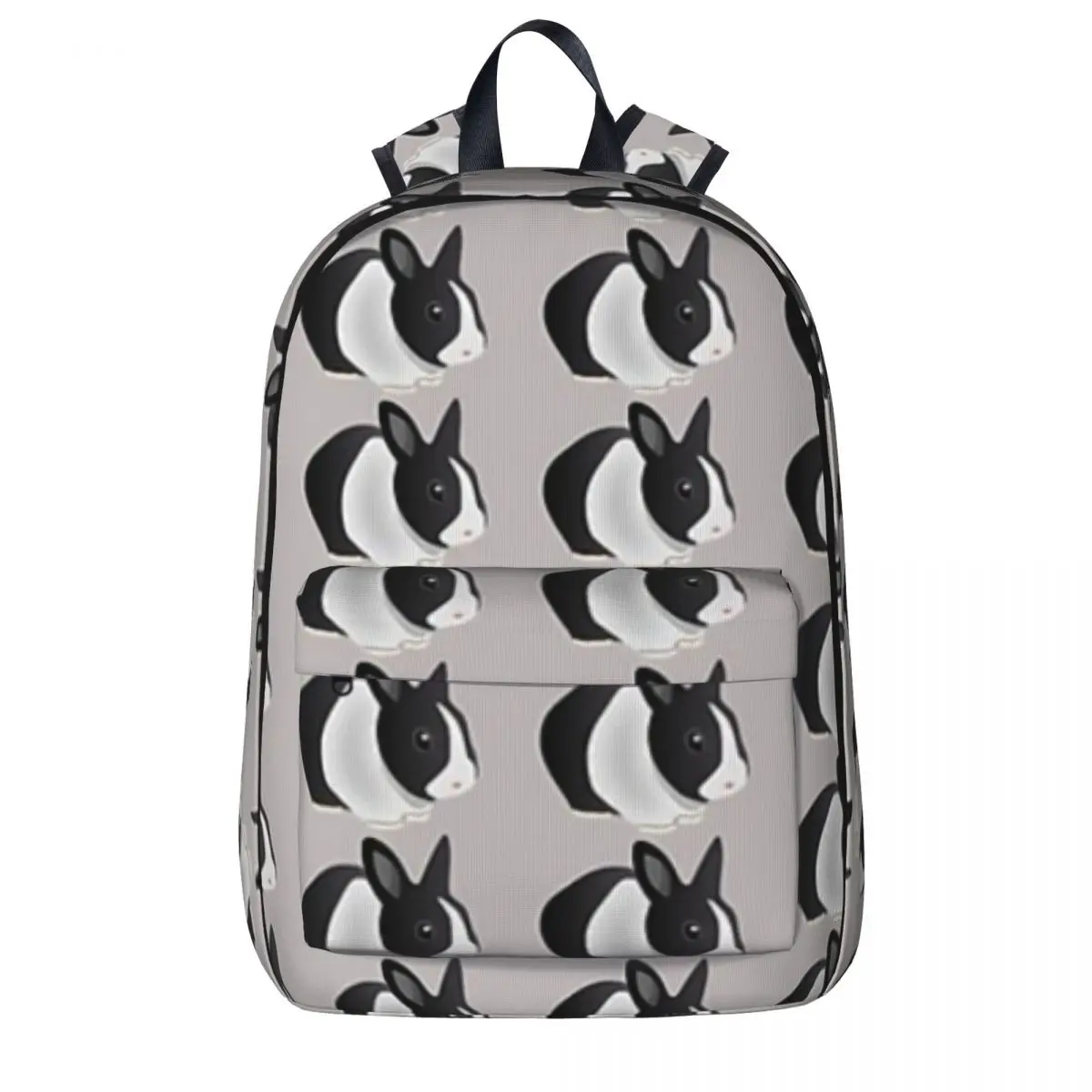 Dutch Black And White Rabbit Backpacks Large Capacity Student Book bag Shoulder Bag Laptop Rucksack Fashion Children School Bag