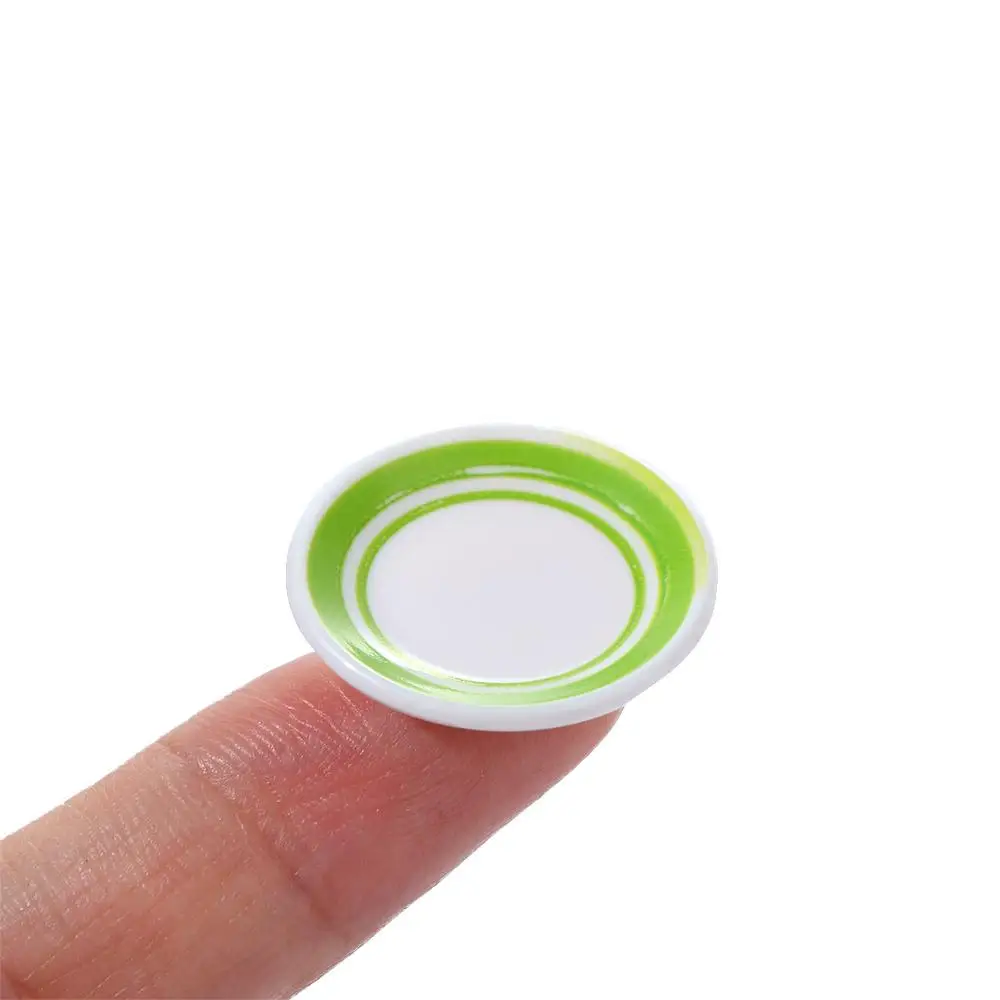 Miniature Tableware Dolls Accessories Doll House Accessorie Food Dishes Kitchen Toys Photograph Props Doll house Dinner Plates