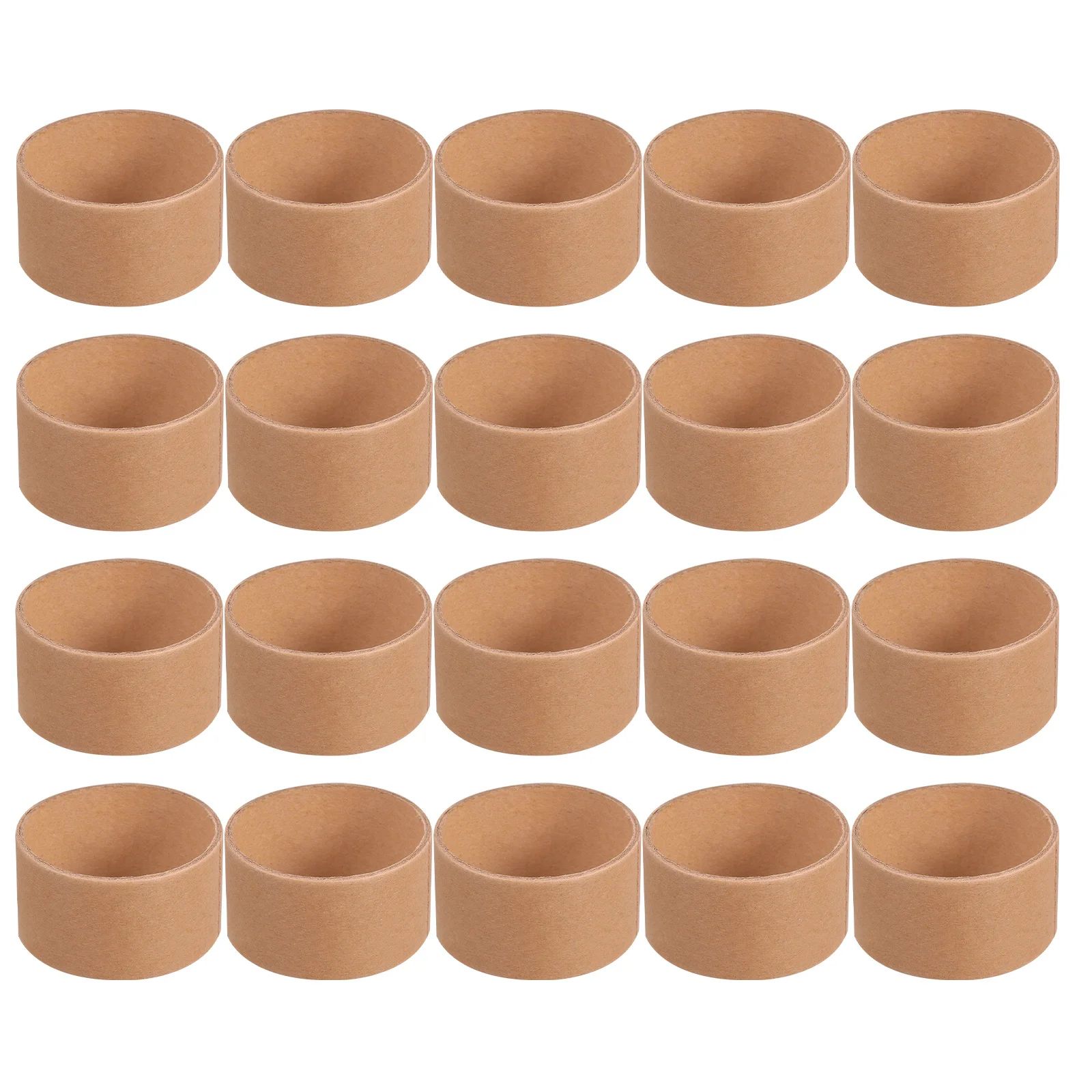 20Pcs Paper Craft Rolls Brown Cardboard Tubes Round Sturdy for DIY Art Painting Drawing and Group Craft Projects