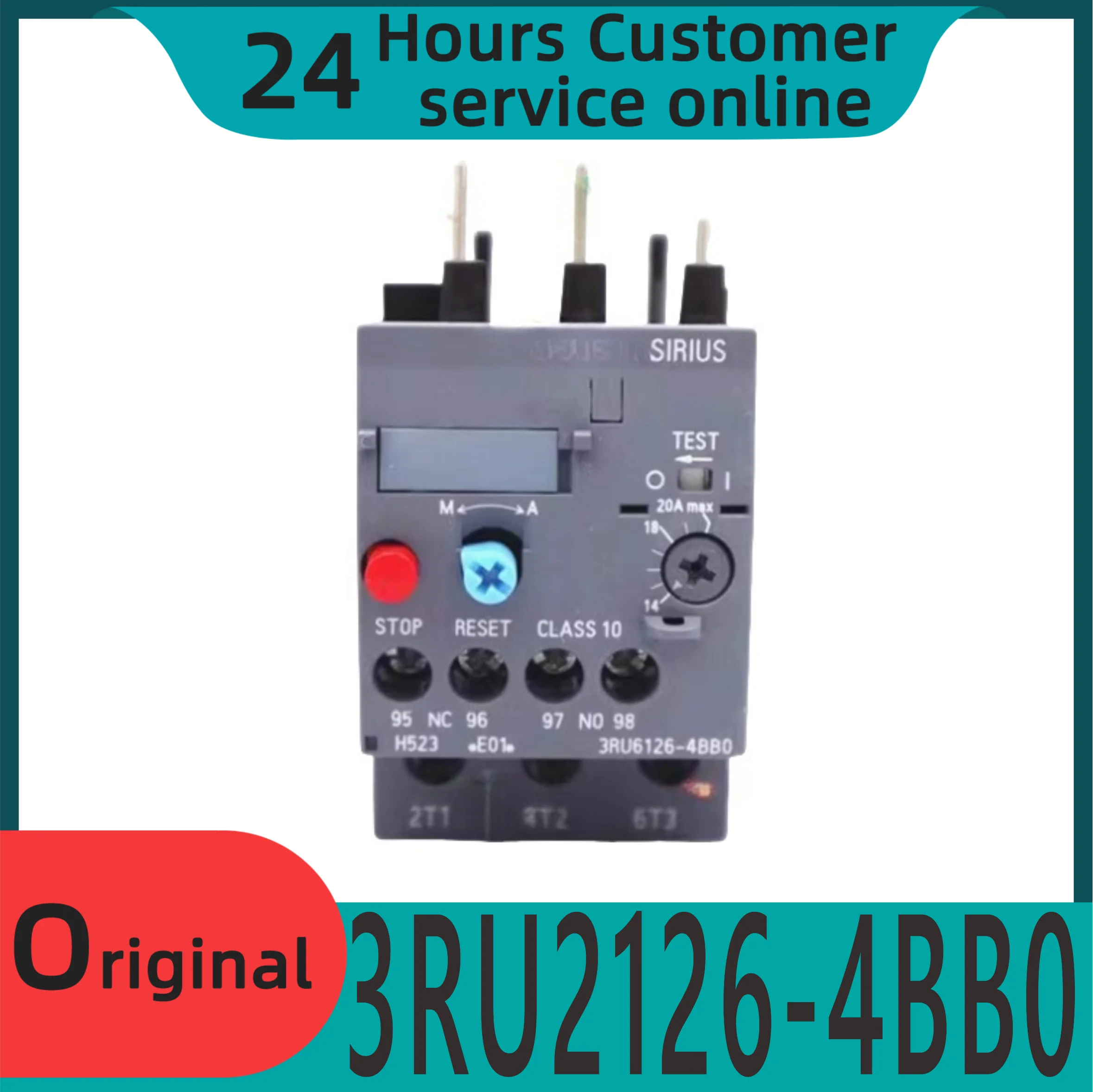 

Brand new original 3RU2126-4BB0 14-20A SIRIUS plug-in relay