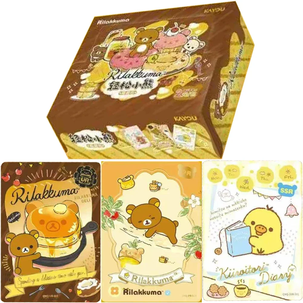 kayou-genuine-rilakkuma-card-cute-bag-watercolor-style-fairytale-atmosphere-anime-game-collection-card-toy-gift