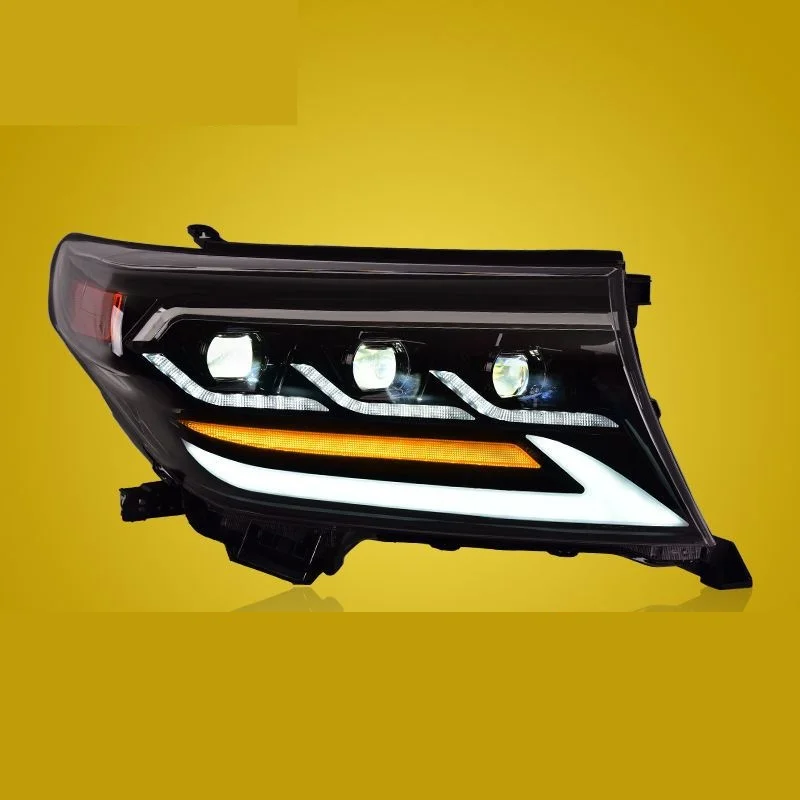 For Specially Designed For Toyota Hilux Headlight Assembly With Hilux Modified LED Lens Daytime Running Lights Flowing Turn