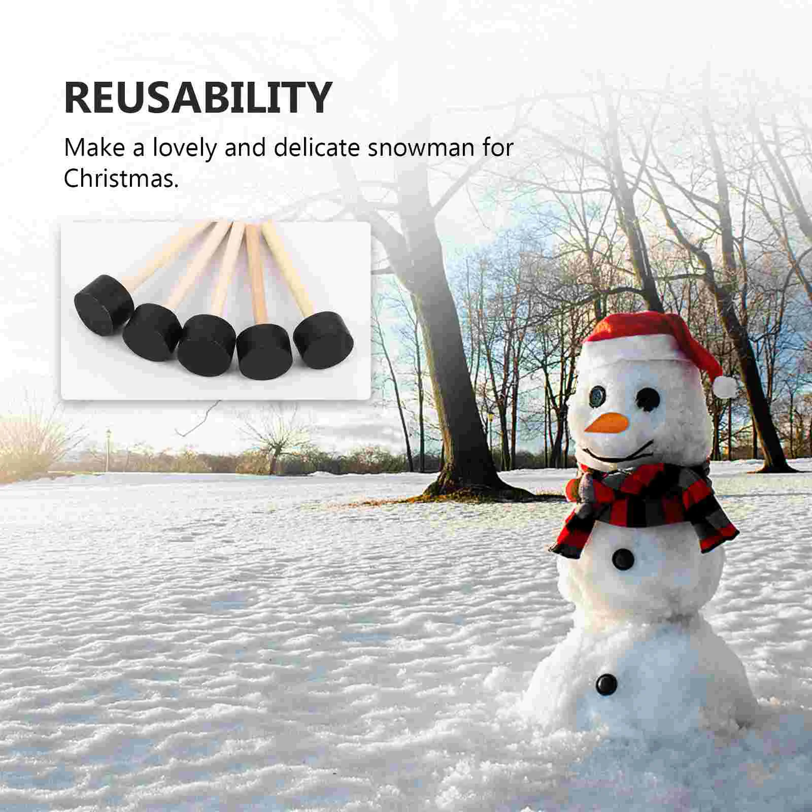 Toy Snowman Dress up Set Outdoor Decorating Kit Winter Christmas Outside Holiday Child