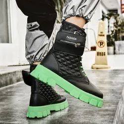 Ankle Boots Winter Casual Shoe Men In Man Casual Shoes Fashion Sneakers 2024 Male Chaussures High Top Leisure Footwear Zipper 45