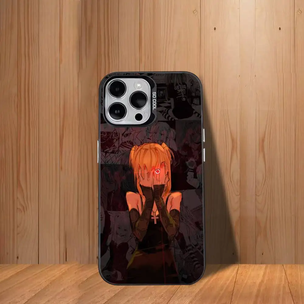 M-Misa Death Note-ES Phone Case For iPhone 17,16,15,14,13,12,11,Mini,Pro,SE,MAX White Matte Shockproof Cover