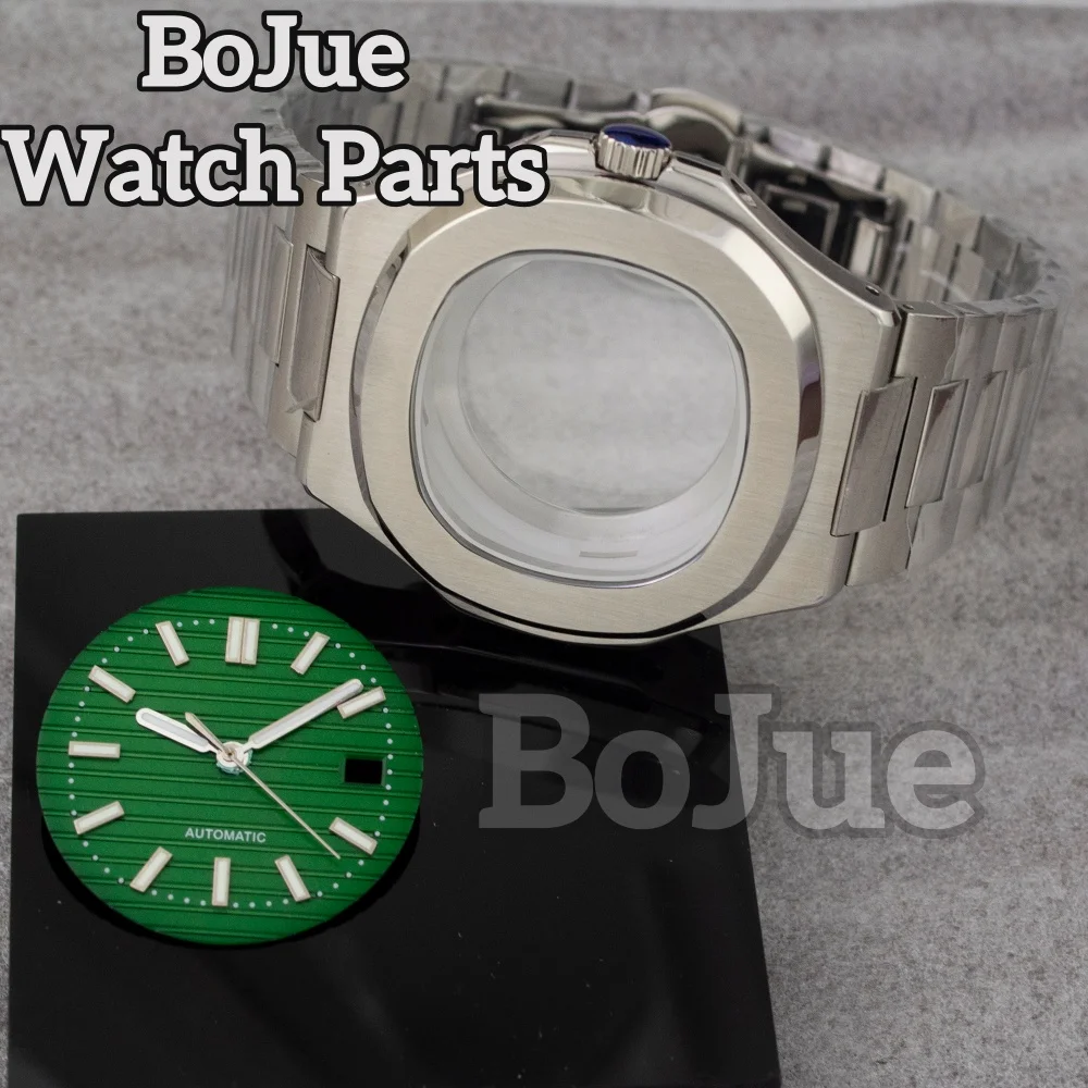 41mm Watch Case NH35 Square for Nautilus Mod NH35 NH36 NH38 movement 30.5mm Dial 100m Waterproof Stainless Steel Bracelet Strap