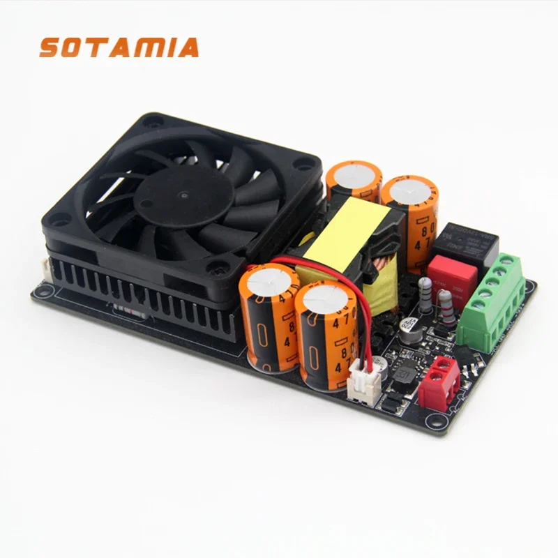 SOTAMIA 1000W HIFI Power Amplifier Board Mono Digital Speaker Sound Amplificador Home Audio Amp Super IRS2092S Stage Amplifier