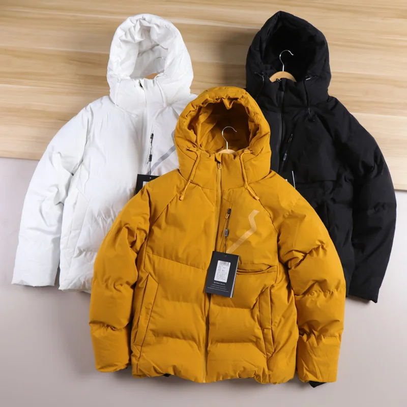 

Новое мужское уличное ветрозащитное водонепроницаемое хлопковое пальто с капюшоном, зимнее спортивное повседневное хлопковое пальто Thi