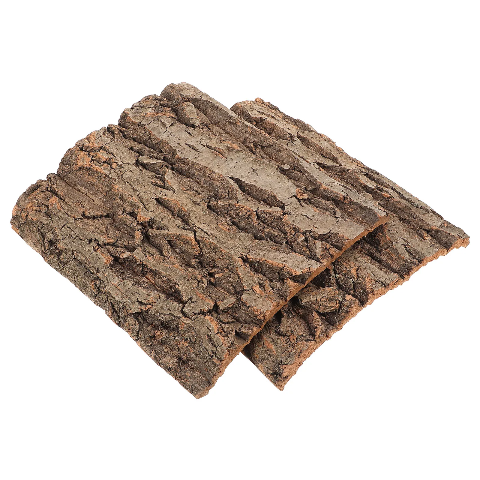 

2pcs Decorative Bark for Terrarium Aquarium Reptile Tank Background Artificial Tree Cork Driftwood Glass Fish Tank Habitat