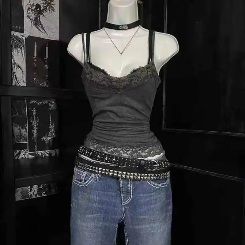 

Summer Casual Sexy Women's Crop Tops Clothing Ropa Mujer 2025 Y Loose Fit Cotton Blend Animal Pattern Mid-Length Vest