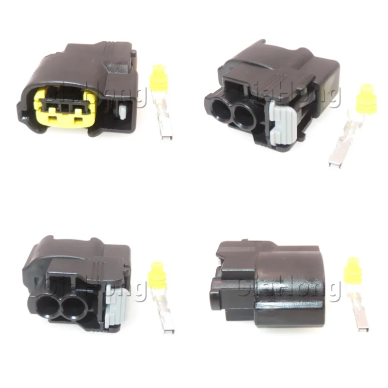 1 Set 2 Way AC Assembly Parts 49093-0211 Auto Ignition Coil Cable Harness Sockets For HYUNDAI Kia Car Speaker Sealed Connector