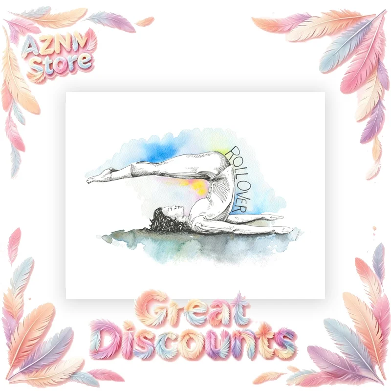 Pilates Yoga Workout Chart Art Prints Watercolor Posters Exercise Woman Canvas Painting Fitness Gym Wall Pictures Decor 2026