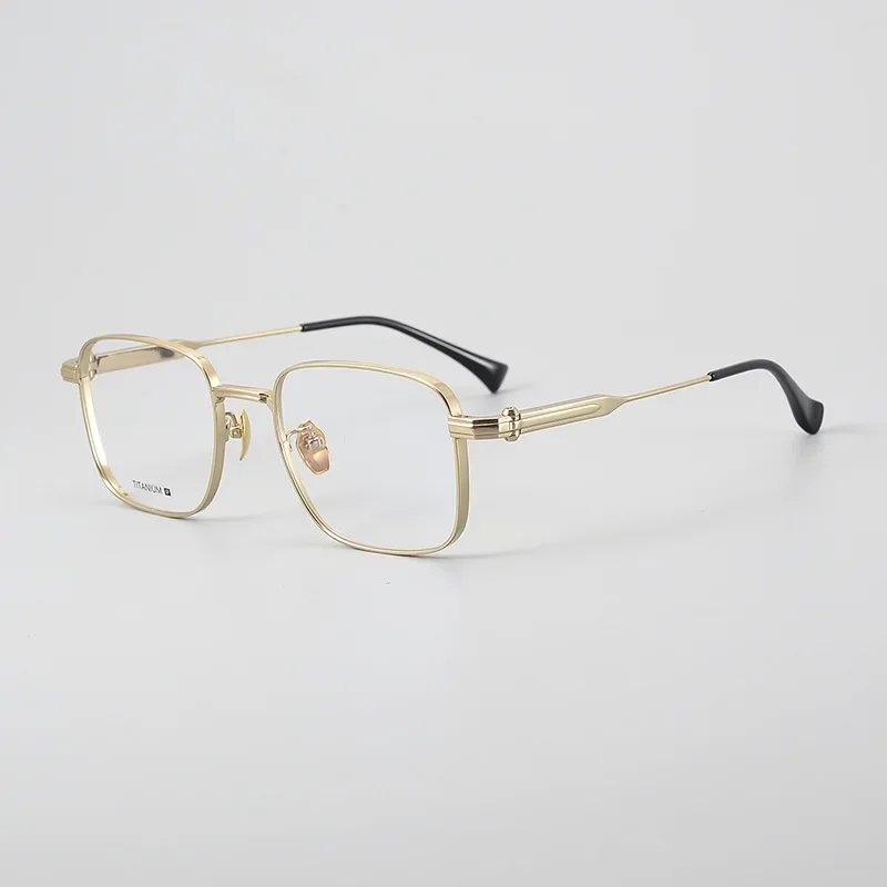 

Fashion Designer Brand High-quality Business Men Glasses Prescription Eyeglasses for Myopia Pure Titanium Square Eyeglass Frame
