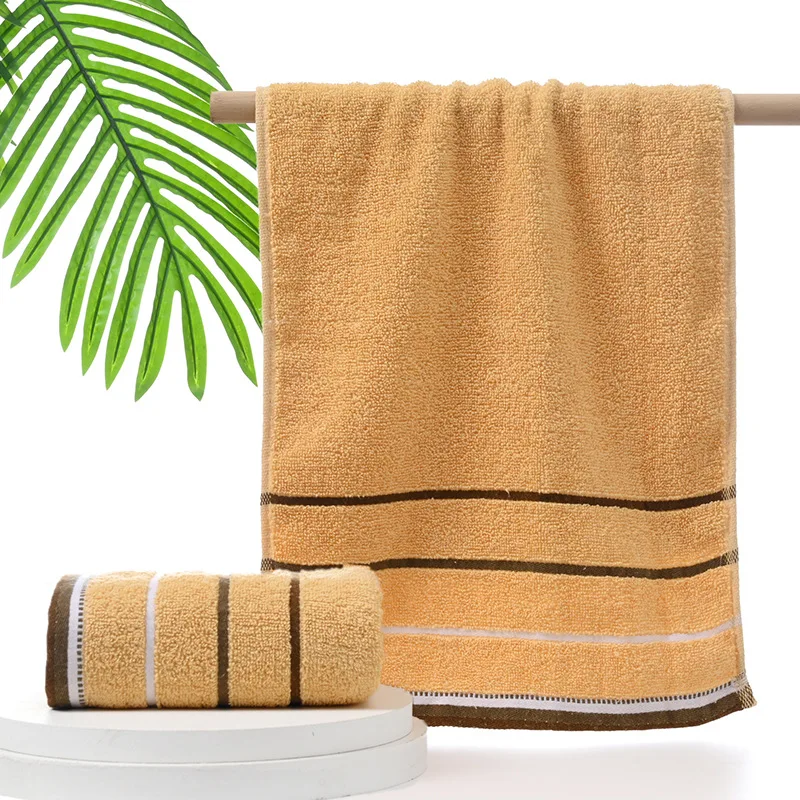 1 PCS Hand Towels 100% Cotton Striped Pattern Absorbent Soft Decorative Towel for Bathroom 13.4 x 29.5 Inch