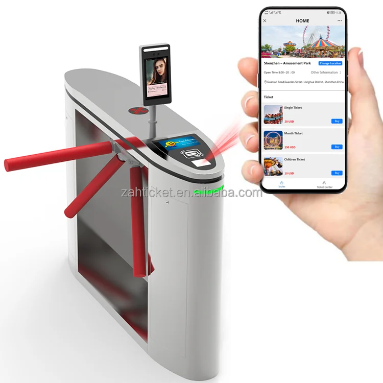 تصحيح رمز الاستجابة السريعة / NFC / RFID الماسح الضوئي بواسطة موقع نظام البرامج مدخل التذاكر المائية محلول التذاكر للحدائق المائية