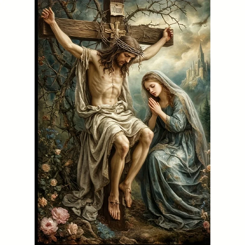 

500/1000/1200/2000PCS Puzzle The Crucified Christ Jigsaw Religious Art Religious Home Decoration Ideal Christian Gift
