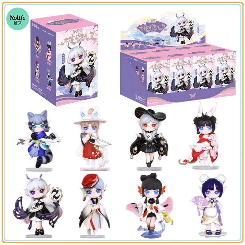 

В наличии оригинальные Robotime Rolife Suri Peach Blossom Nine Elves Series слепая коробка экшн-фигурки игрушки подарки для детей настольные игрушки