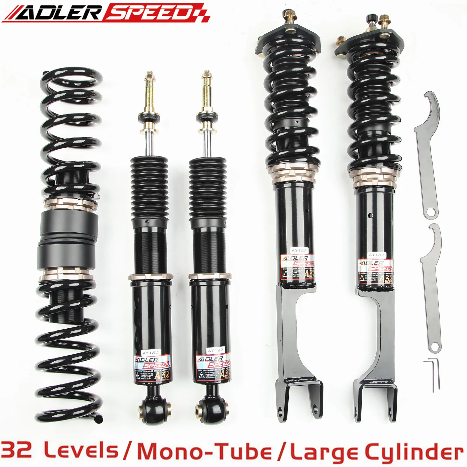 

ADLERSPEED 32 Level Damper Coilovers Suspension Kit For Mercedes-Benz C-Class 4Matic W205