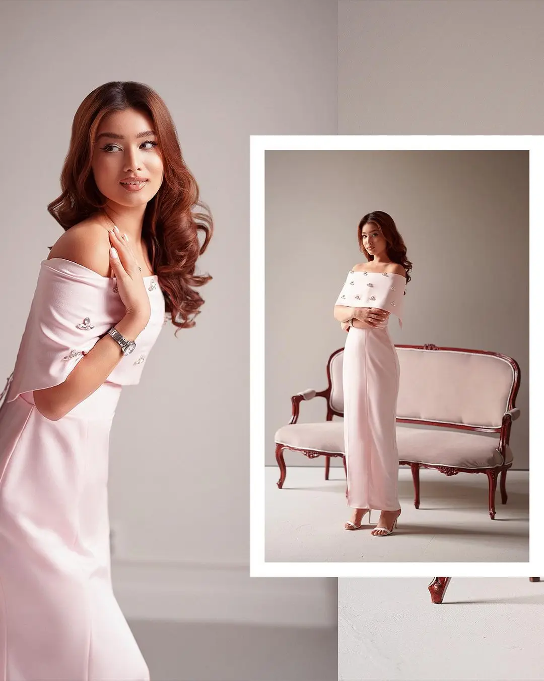 Vestido de noche de sirena rosa personalizado, apliques de cristal, sin mangas, hasta el tobillo, elegante vestido de cóctel para fiesta, abertura frontal Formal