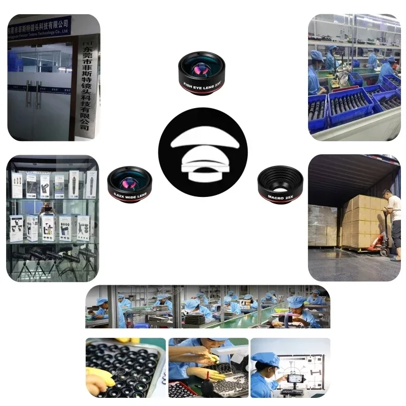 

Smartphone Universal Camera Lens 3 In 1 Lens Fish Eye Phone Photography HD Fisheye 0.62X Wide Angle 25X Macro for iphone 12 13